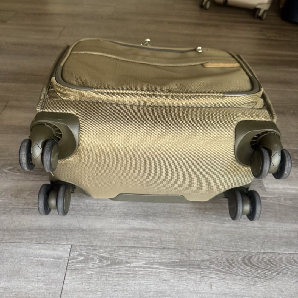 Briggs & Riley BASELINE 2-Wheel Cabin Bag Olive Green Luxury Comfort Luggage - Picture 4 of 16